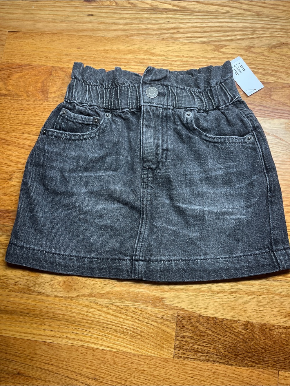 GAP Black Denim Mini Skirt Girls 6-7 NWT